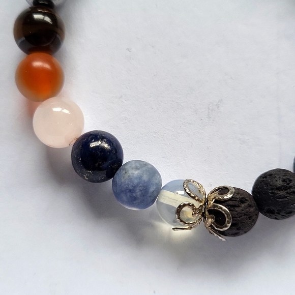 Chakra stones, diffusion elastic bracelet - Picture 2 of 2